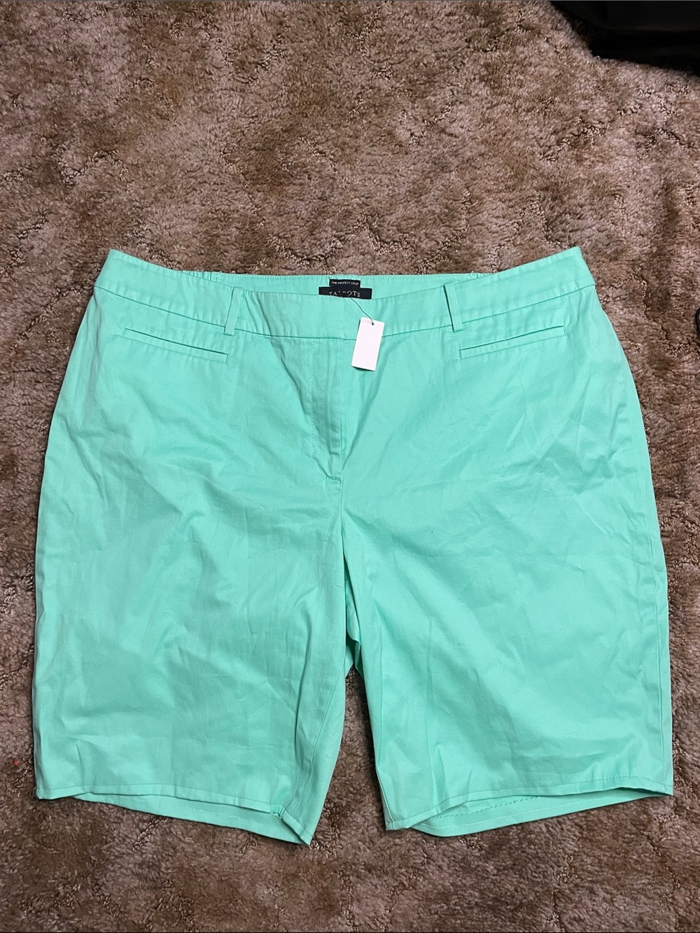Talbots Woman Green‎ The Perfect Crop New with Tags Bermuda Shorts Size 18W